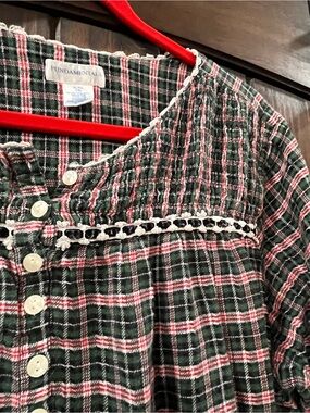 Vintage Fundamentals flannel plaid gown xl